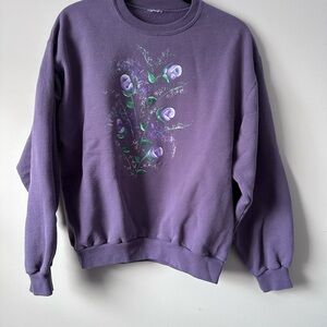 Vintage 90’s Cottagecore Purple Women's Sweatshirt